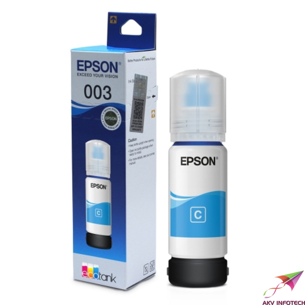 Epson Cyan 003 Ink Bottle - 65ml - Original